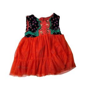 Matilda Jane Caroling Away Tunic Dress Little Girl Size 4 Holiday Christmas